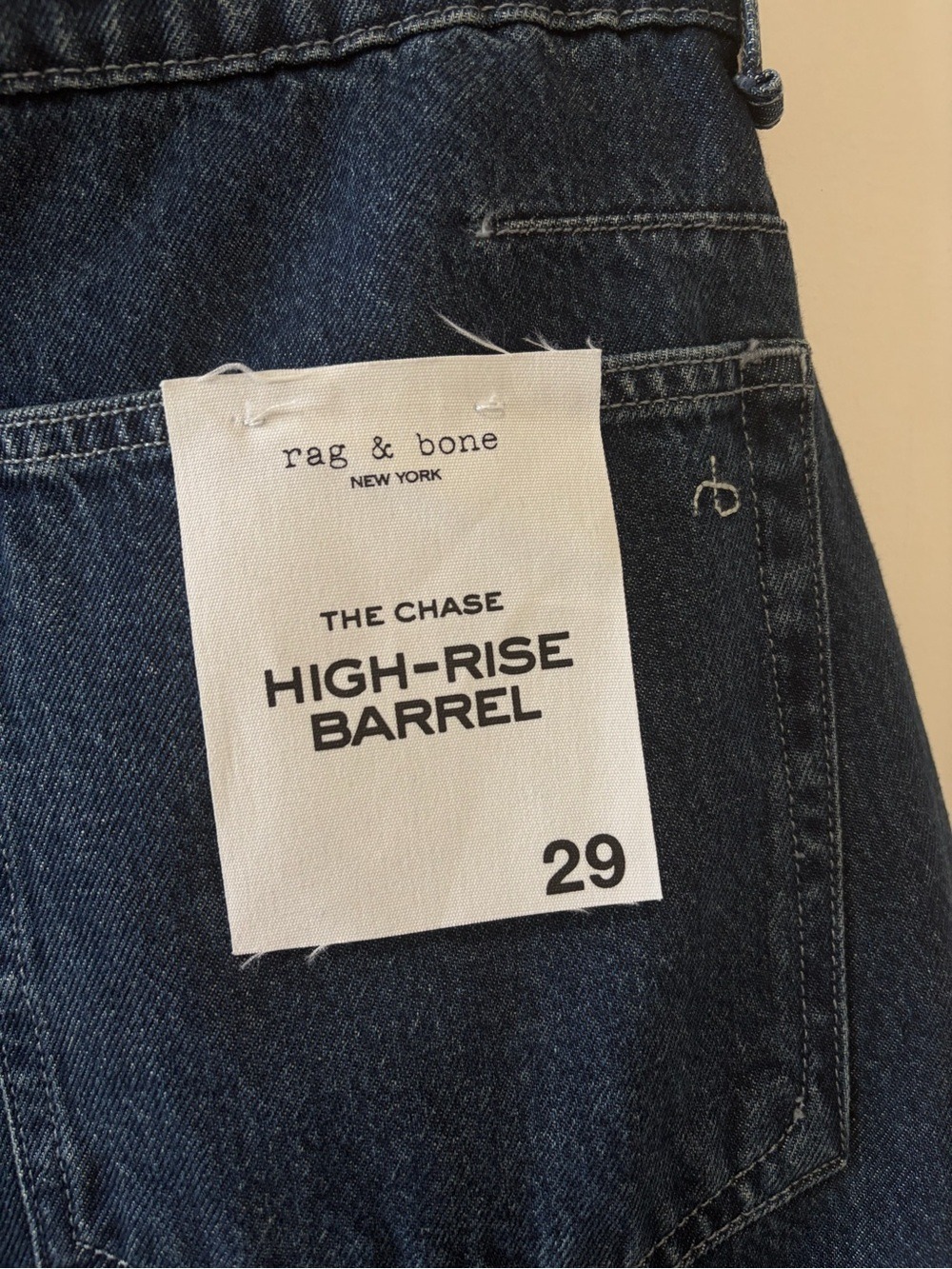 Rag & Bone Chase High Waist Barrel Leg Jeans Size 29 - Picture 5 of 11